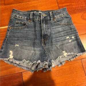 Super High rise Denim Distressed Women Shorts